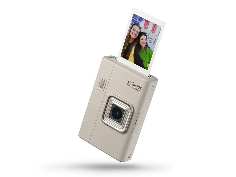Fujifilm instax mini LiPlay+ Hybrid Instant Camera - Sand Beige