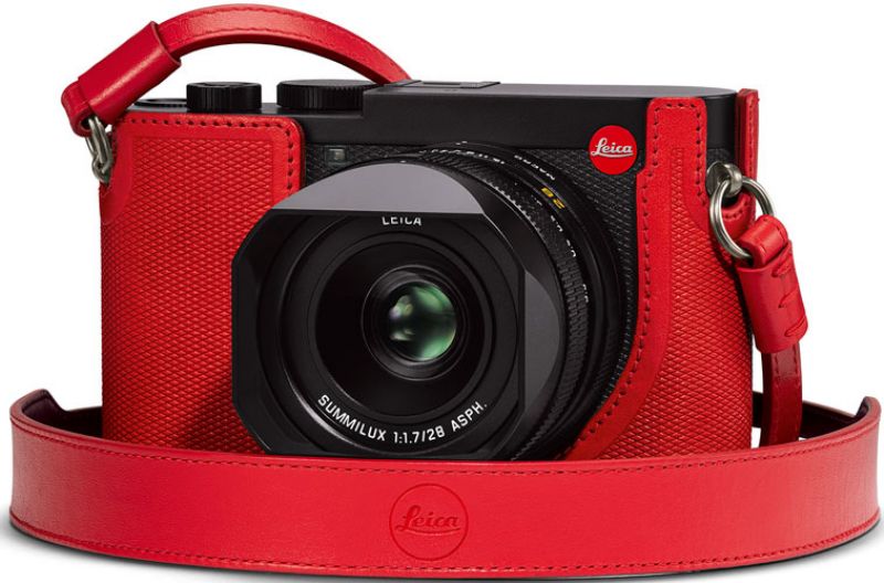Leica Q2 Protector, Leather, Red