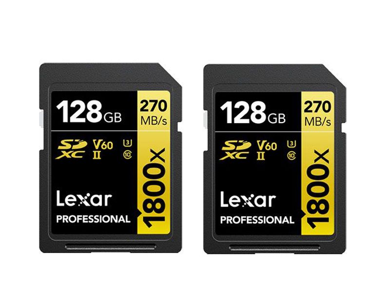 Lexar Professional 128GB 1800x SD Twin pack