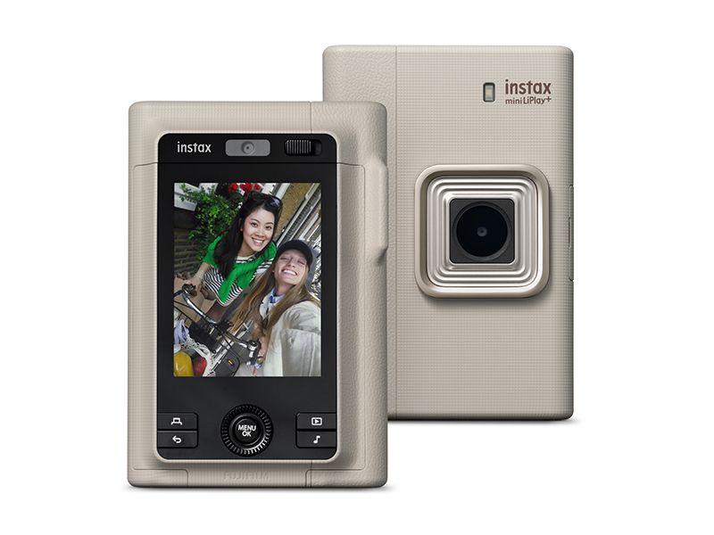 Fujifilm instax mini LiPlay+ Hybrid Instant Camera - Sand Beige