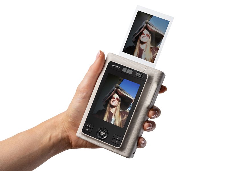 Fujifilm instax mini LiPlay+ Hybrid Instant Camera - Sand Beige