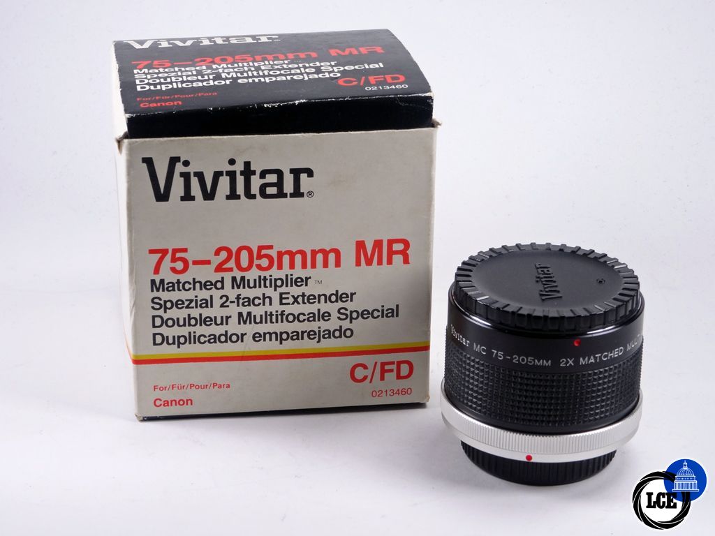 Vivitar MC 75-205mm 2x Matched Multiplier - Canon FD Fitting