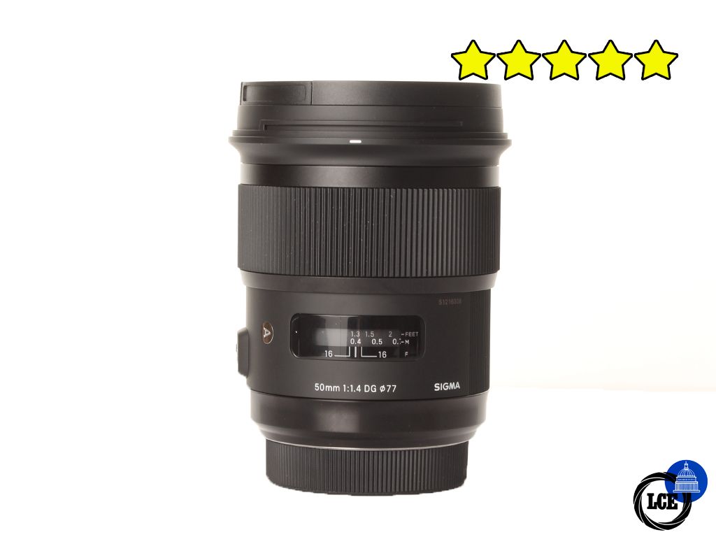 Sigma 50mm F1.4 DG HSM Art - Sony A-Mount (BOXED) with Hood