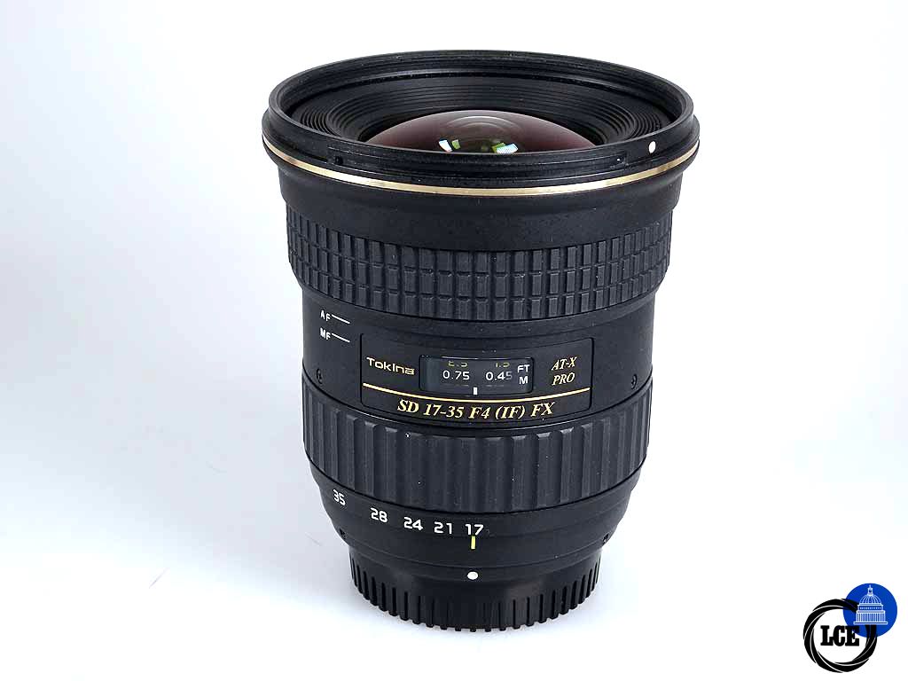 Tokina SD 17-35mm F4 (IF) FX AT-X PRO - For Nikon F Mount Full Frame