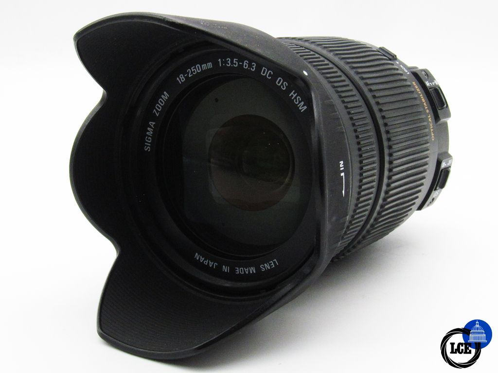 Sigma 18-250mm DC OS HSM Nikon AF-fit (faulty OS anti-shake, sold as seen)