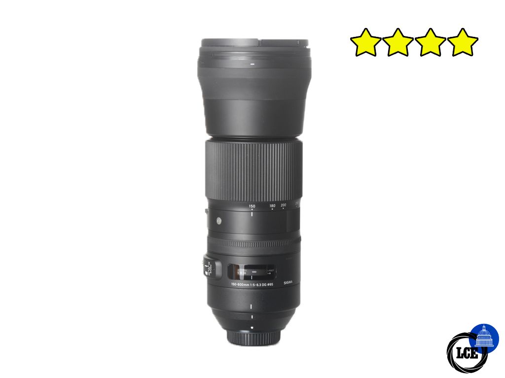 Sigma 150-600mm F5-6.3 DG OS HSM Contemporary - Nikon Fit (with Hood)