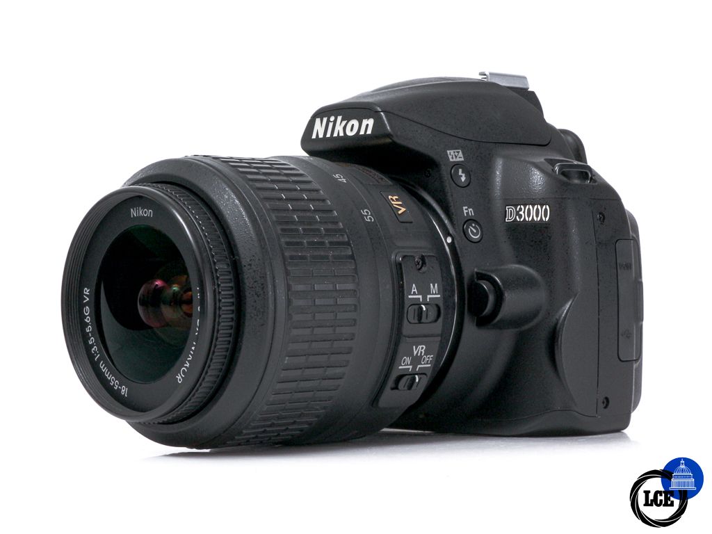 Nikon D3000 + 18-55mm VR **7k Shutter Count**