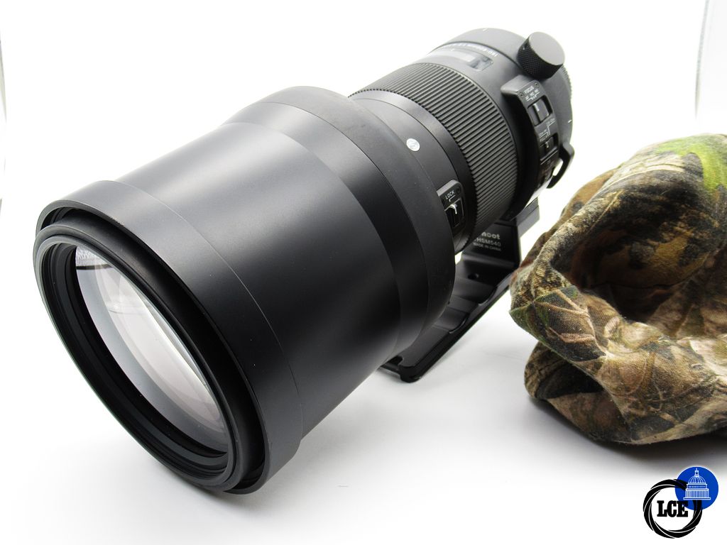 Sigma 150-600mm f/5-6.3 DG Sports Nikon-AF fit (inc Box, Case, Hood & Camo Hood Cover)