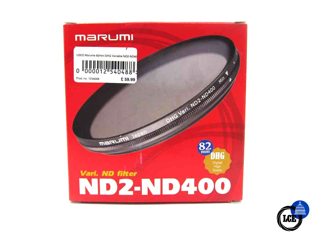 Miscellaneous Marumi 82mm DHG Variable ND2-ND40 Vari ND Filter (inc Box & Case)