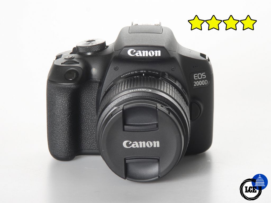 Canon EOS 2000D+18-55mm IS II (BOXED) Low Shutter Count 1,951