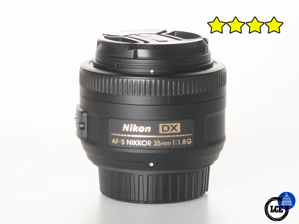 Nikon 35mm f/1.8 G AF-S DX (BOXED) with Hood & Case