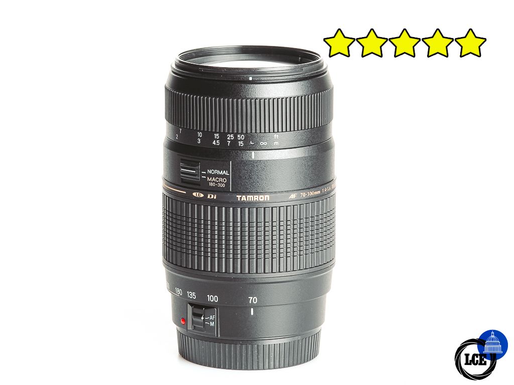 Tamron 70-300mm f4-5.6 Tele-Macro - Canon EF/EF-S fit (with Hood)