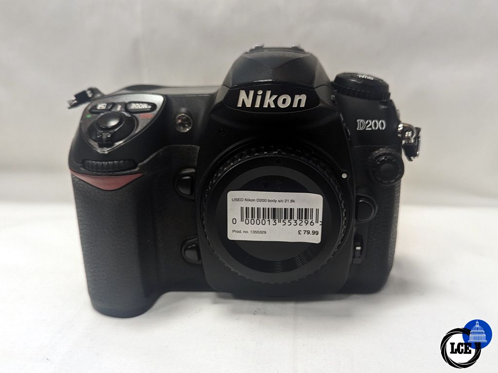 Nikon D200 Body - 21.8k Shutter Count