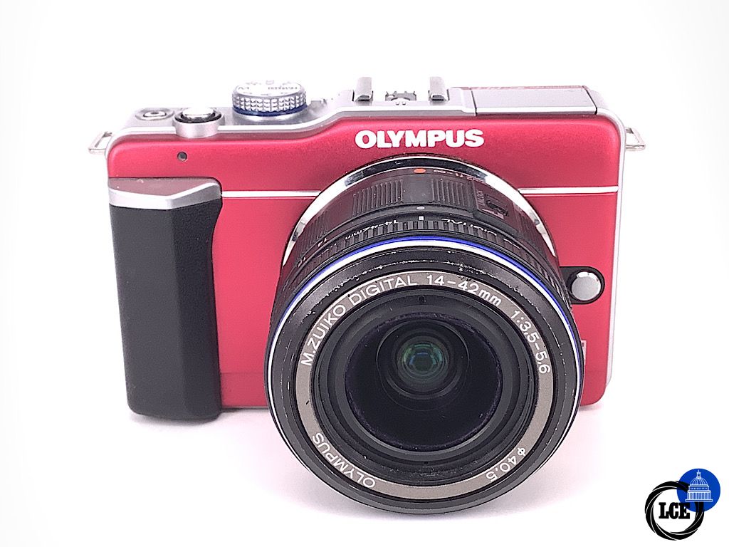 Olympus E-PL1 red body + 14-42mm