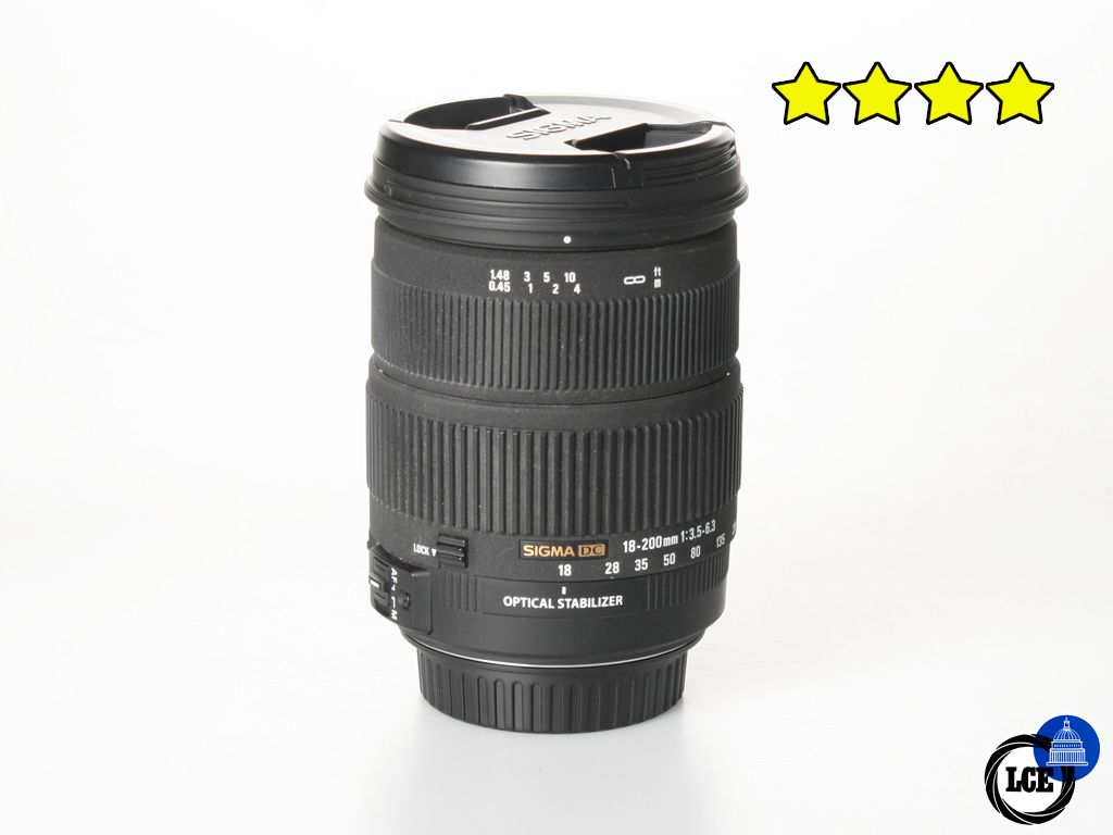 Sigma 18-200mm f3.5-6.3 DC OS - Canon fit (with Hood)
