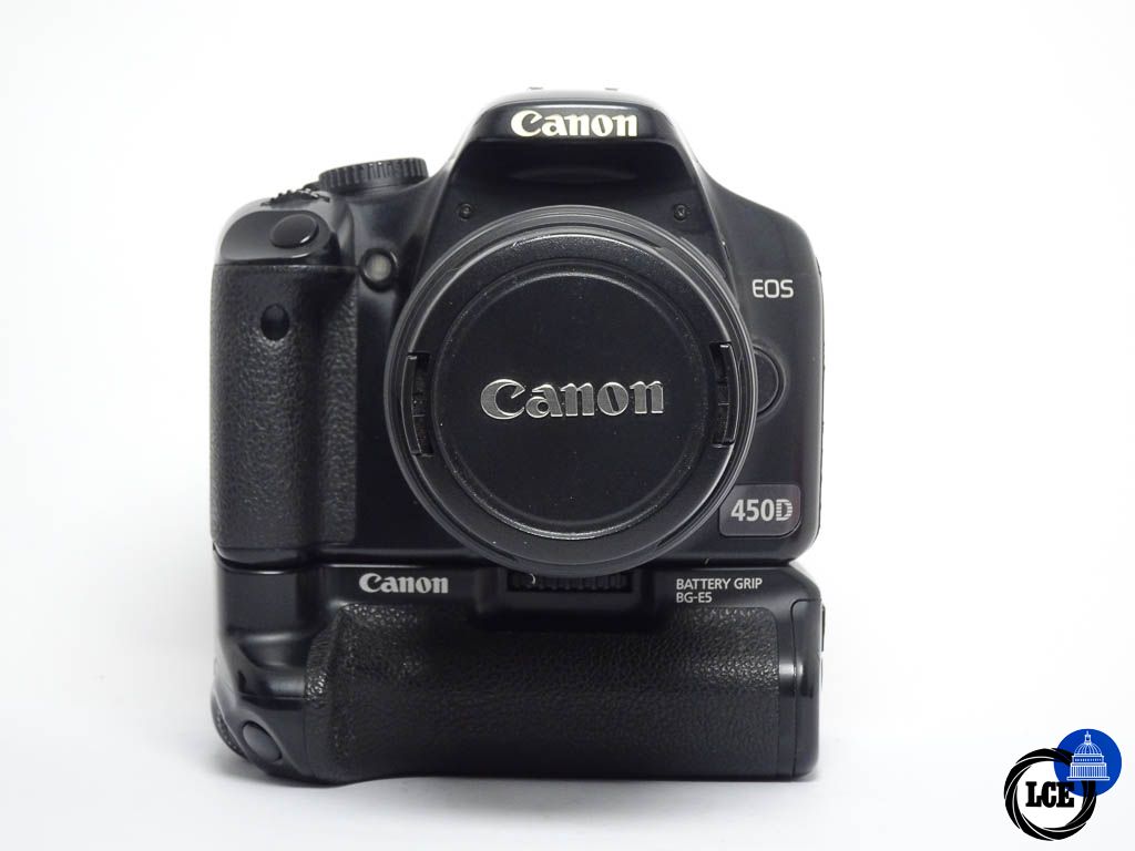 Canon EOS 450D + BG-E5 + 18-55mm f/3.5-5.6 II