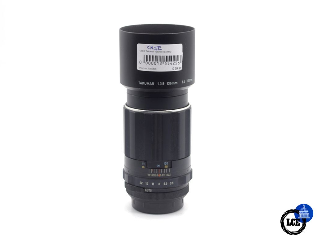 Pentax Takumar 135mm f/3.5 M42 Fit Pentax Takumar 135mm f/3.5 M42 Fit