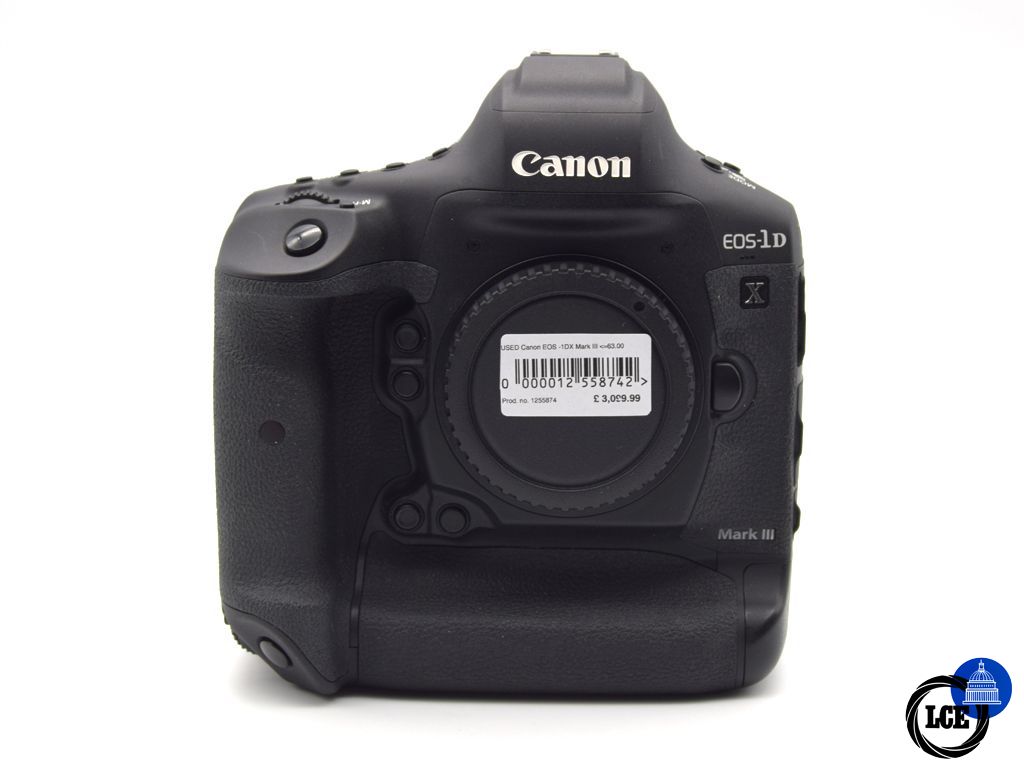 Canon EOS 1D X Mk III Body (Boxed, less than 63000 shutter actuations, spare Battery, EOS-1D X III)
