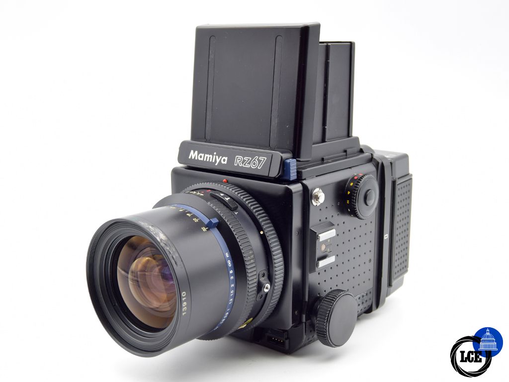 Mamiya RZ67 + Z 50mm f/4.5 + 1x 120 Back + 1x 220 Back +1x 645 Back