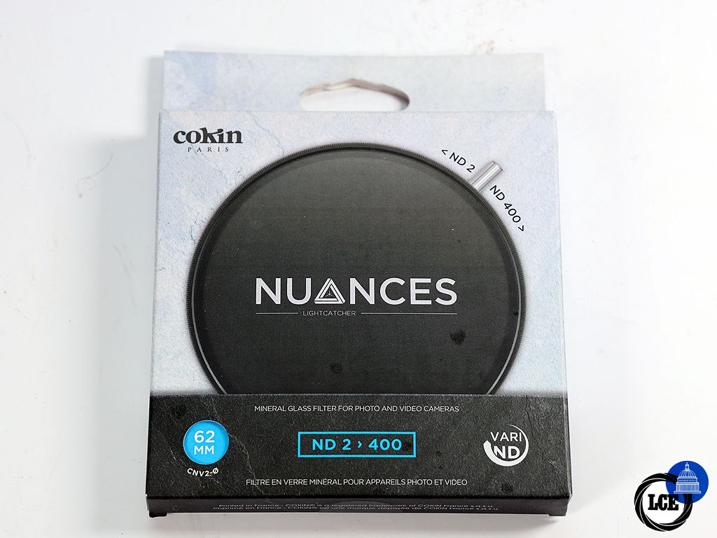 Cokin NUANCES ND 2 > 400 Vari ND 62mm *CLEARANCE*
