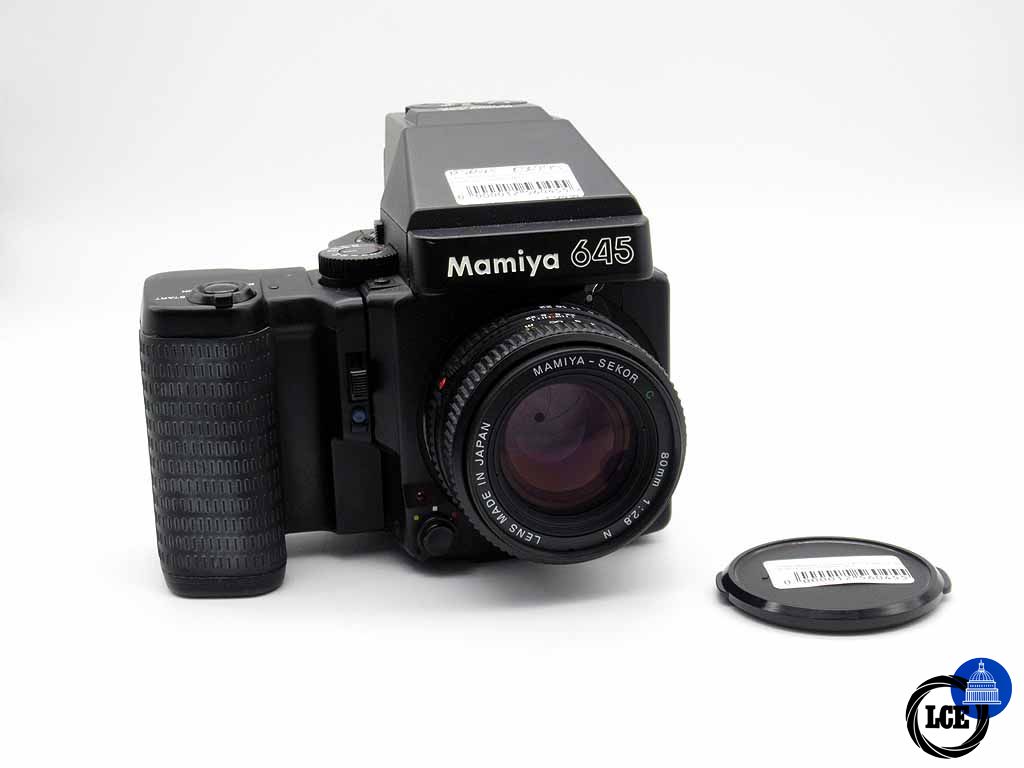 Mamiya M645 Super+ 80/2.8 Sekor C N, AE Prism Finder, 120RFH, WLF
