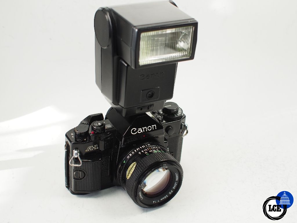 Canon A-1 + 50mm f1.4 and 199A flash Canon A-1 + 50mm f1.4 and 199A flash