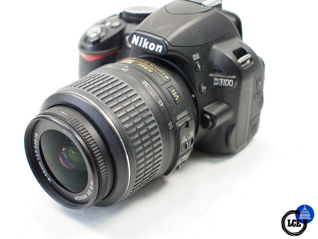 Nikon D3100 with 18-55mm f3.5-5.6G VR  3.5k sc