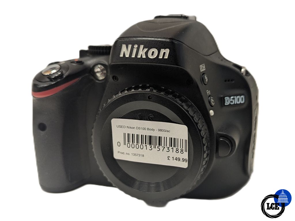 Nikon D5100 Body - 9800 Shutter Count