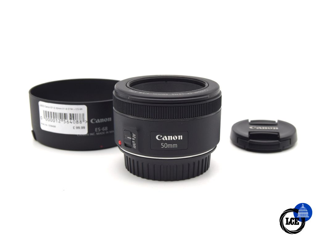 Canon EF-S 50mm f/1.8 STM + Canon ES-68 Lens Hood