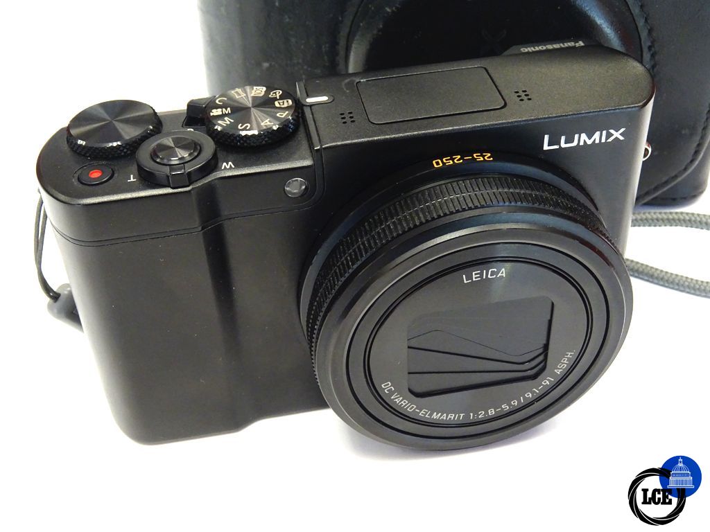 Panasonic TZ100 with leather case.