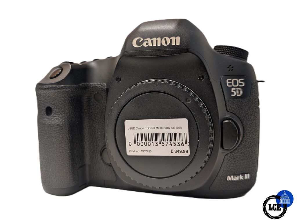 Canon EOS 5D MK III Body - 107k Shutter Count 