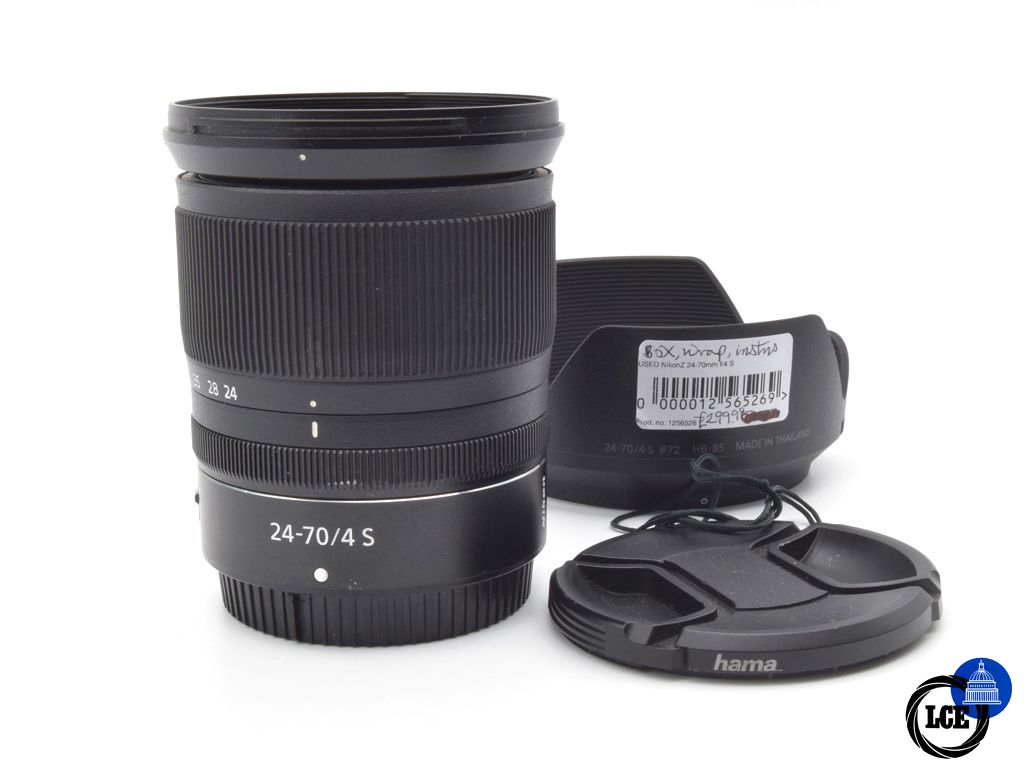 Nikon Z 24-70mm f/4 S inc HB-85 Hood Nikon Z 24-70mm f/4 S inc HB-85 Hood