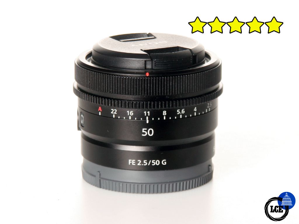 Sony FE 50mm f2.5 G (BOXED) with Hood Sony FE 50mm f2.5 G (BOXED) with Hood