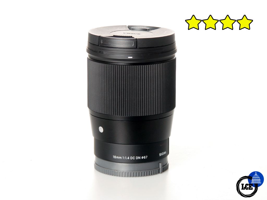 Sigma 16mm F1.4 DC DN Contemporary - Sony E (BOXED) with Hood Sigma 16mm F1.4 DC DN Contemporary - Sony E (BOXED) with Hood