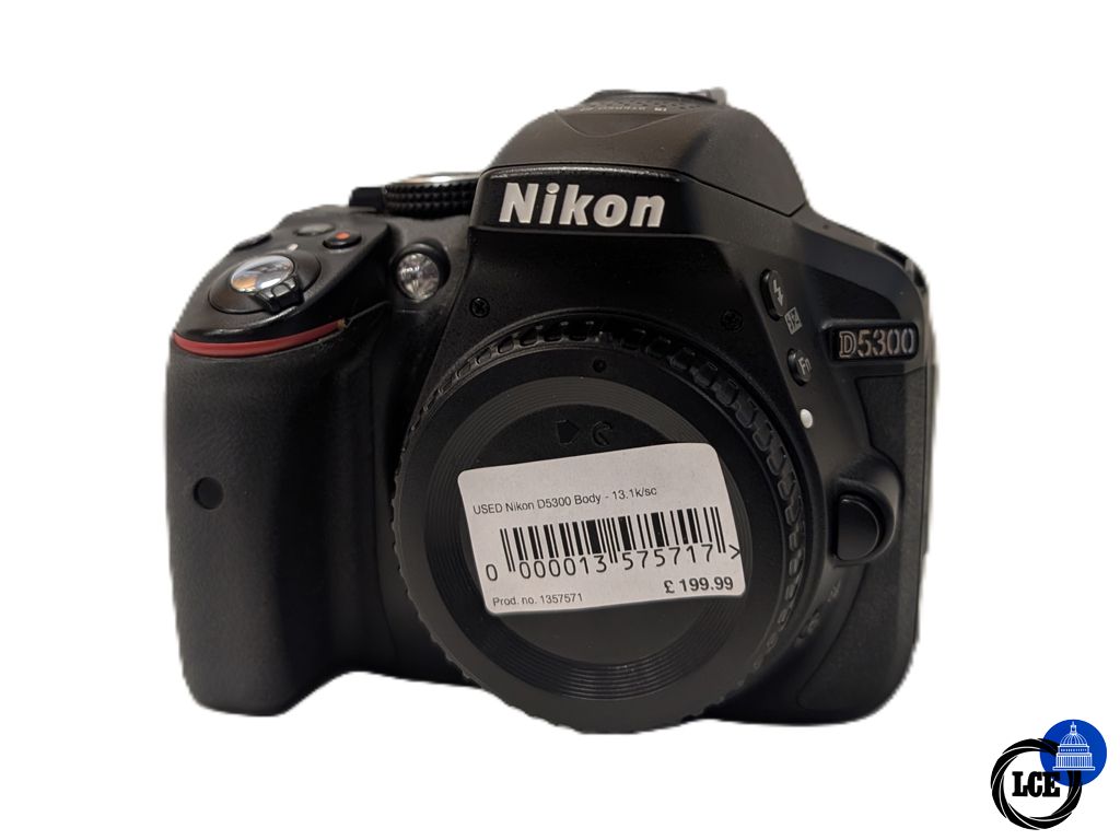 Nikon D5300 Body - 13.1k Shutter Count Nikon D5300 Body - 13.1k Shutter Count