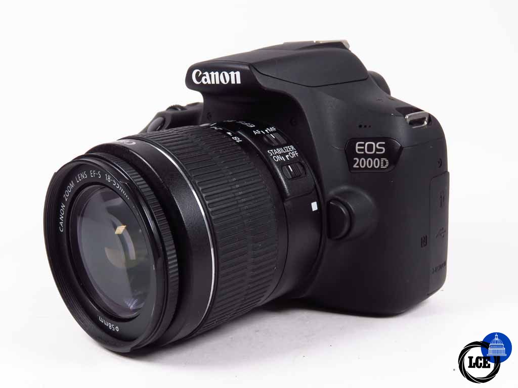 Canon EOS 2000D c/w 18-55mm