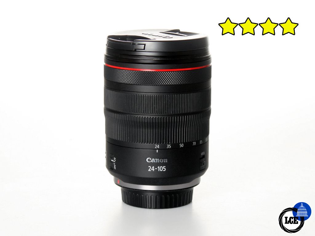 Canon RF 24-105mm f/4 L IS USM (BOXED) with Hood Canon RF 24-105mm f/4 L IS USM (BOXED) with Hood