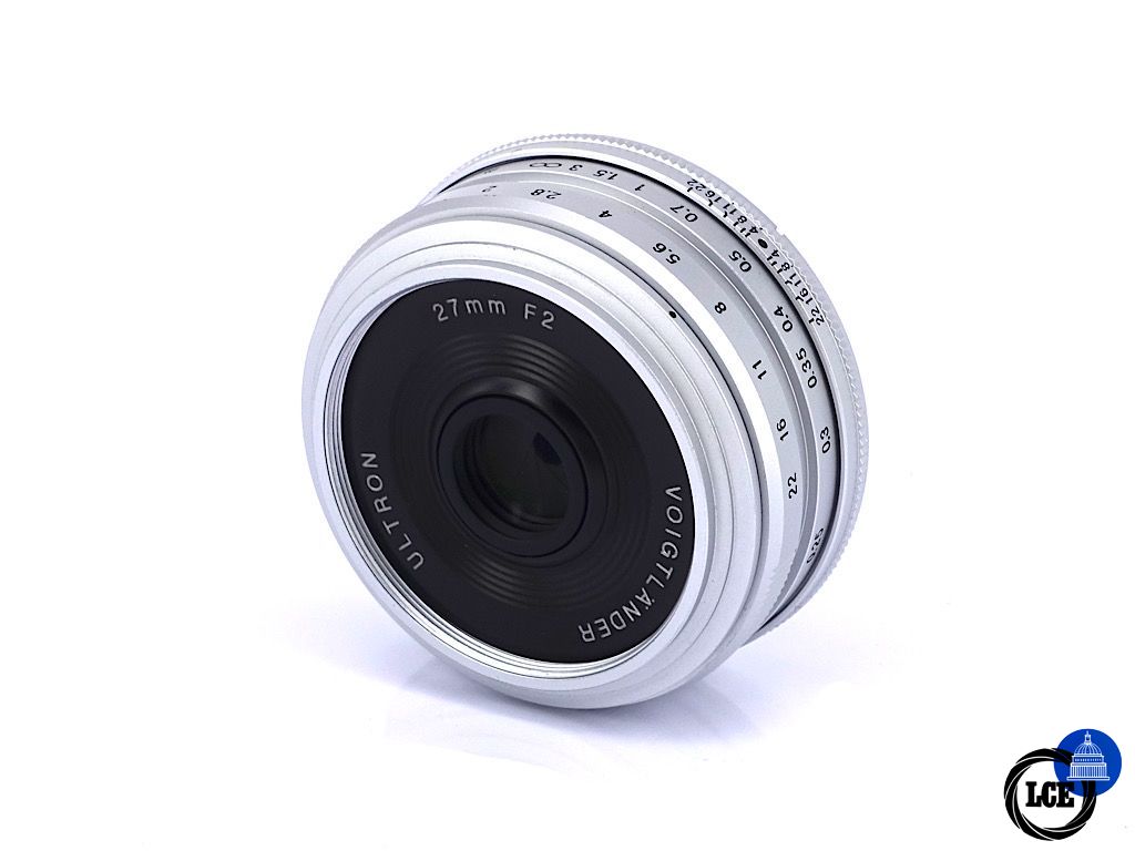 Voightlander 27mm F2 Ultron Fujifilm X Fit Silver | 5*