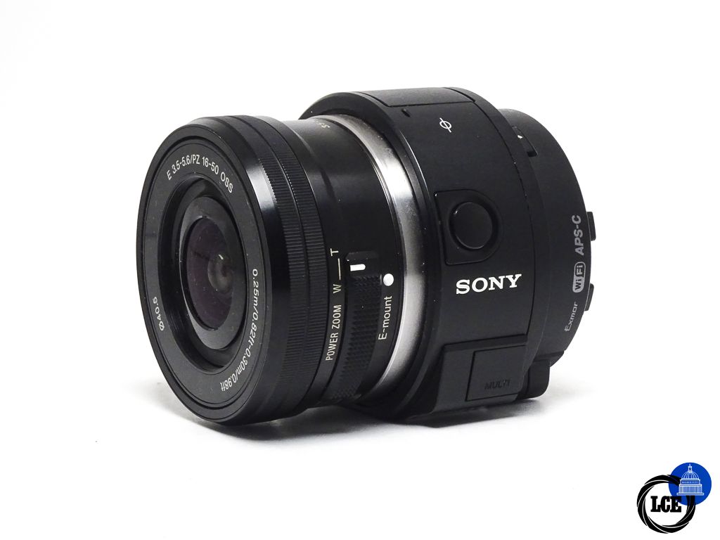 Sony QX1 + 16-50mm *noisy zoom, no phone mount*