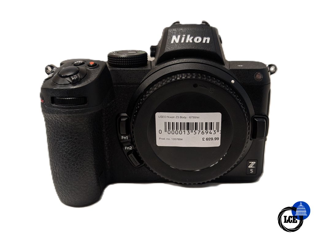 Nikon Z5 Body - 6750 Shutter Count 