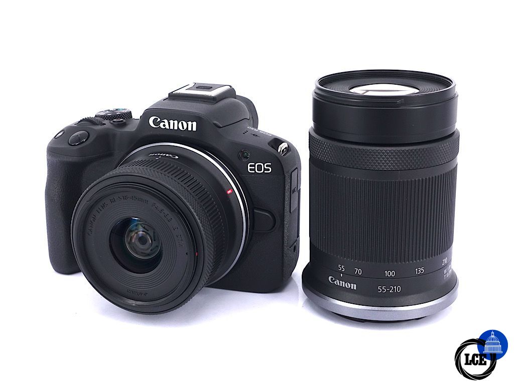 Canon EOS R50 + 18-45mm F4.5-6.3 IS STM + 55-210mm F5-7.1 IS STM Twin Lens Kit - Boxed | 5*
