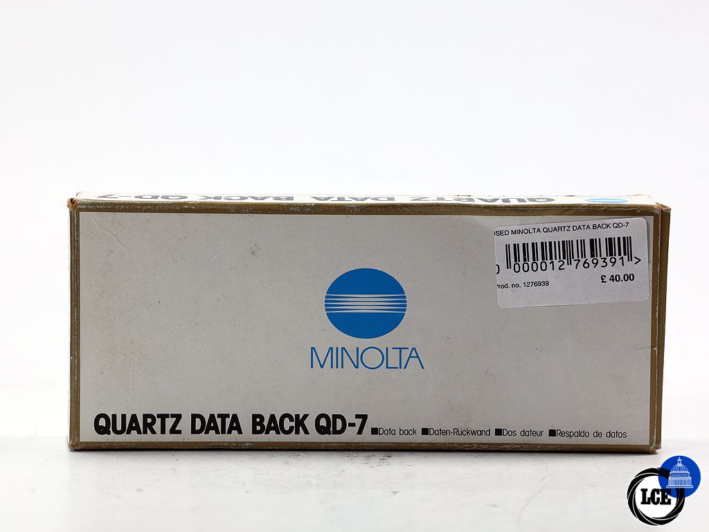 Minolta Quartz Data Back QD-7 *Boxed* | 1276939