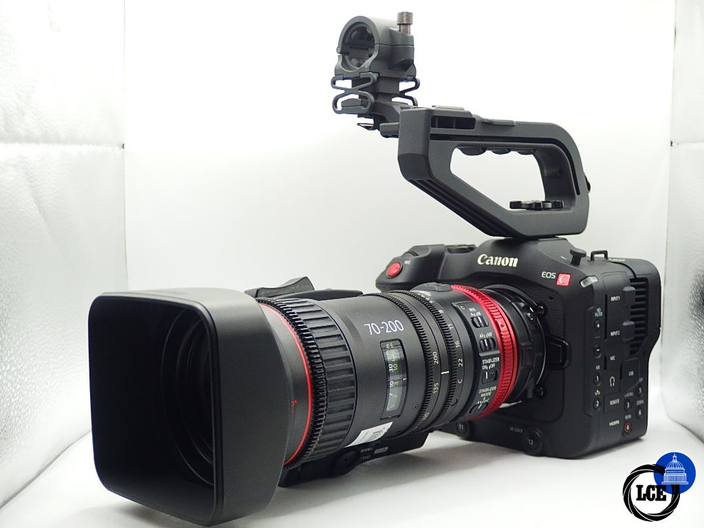 Canon EOS C70 with CN-E 70-200mm T4.4