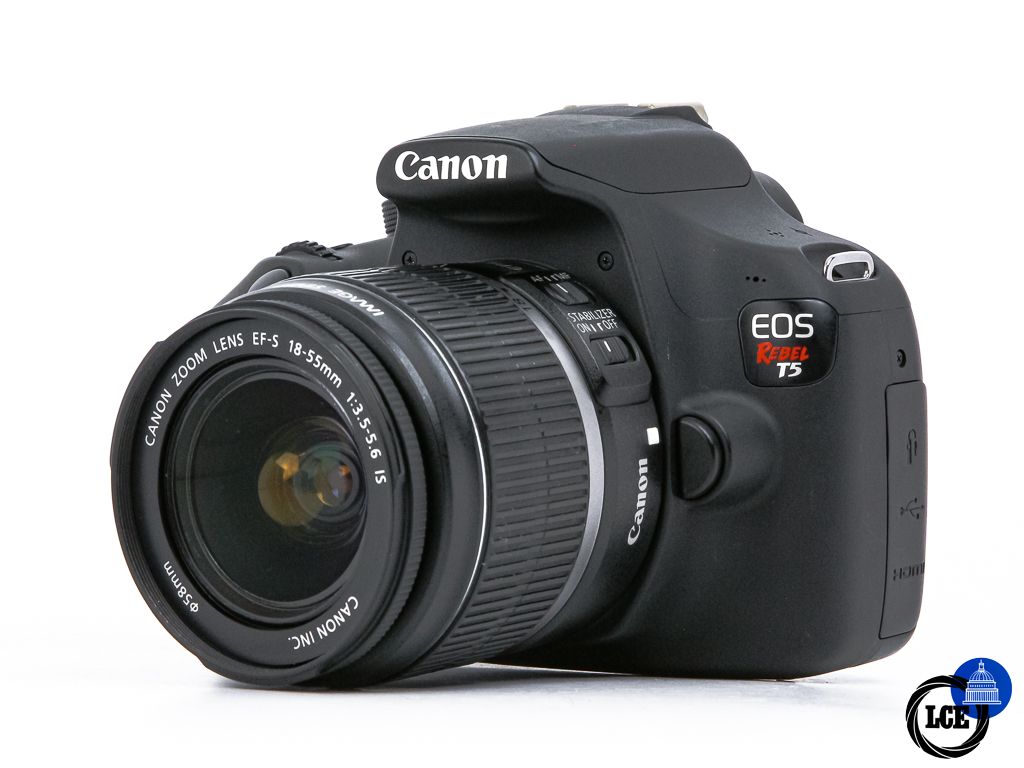 Canon EOS Rebel T5 + 18-55mm IS **8k Shutter Count**