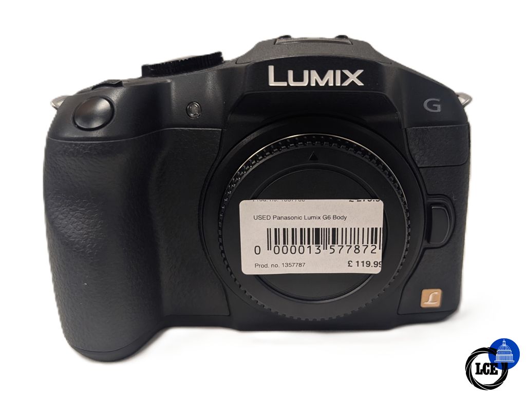 Panasonic Lumix G6 Body - Low 820 Shutter Count! 