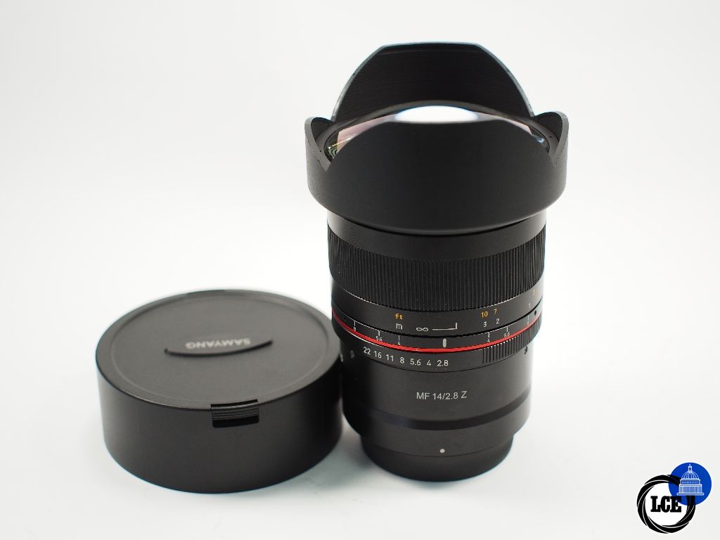 Samyang Z 14mm f2.8 manual focus