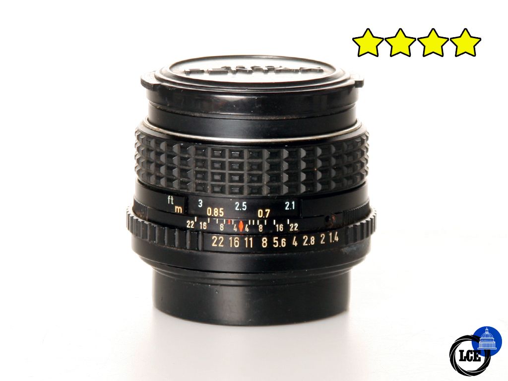 Pentax 50mm f1.4 SMC - PK fit (35mm film camera lens)