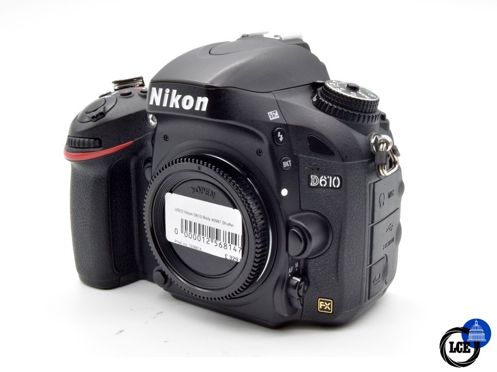 Nikon D610 Body (40,987 Shutter Actuations) 
