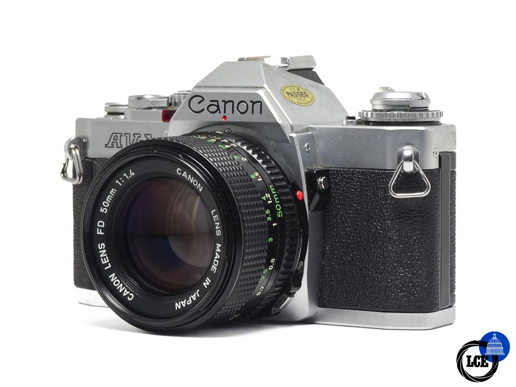 Canon AV-1 + 50mm f/1.4 *no auto-aperture*