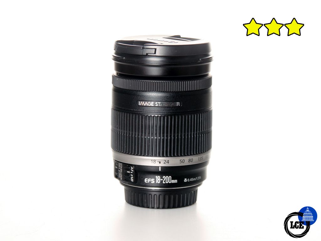 Canon EF-S 18-200mm f3.5-5.6 IS (with Hood)